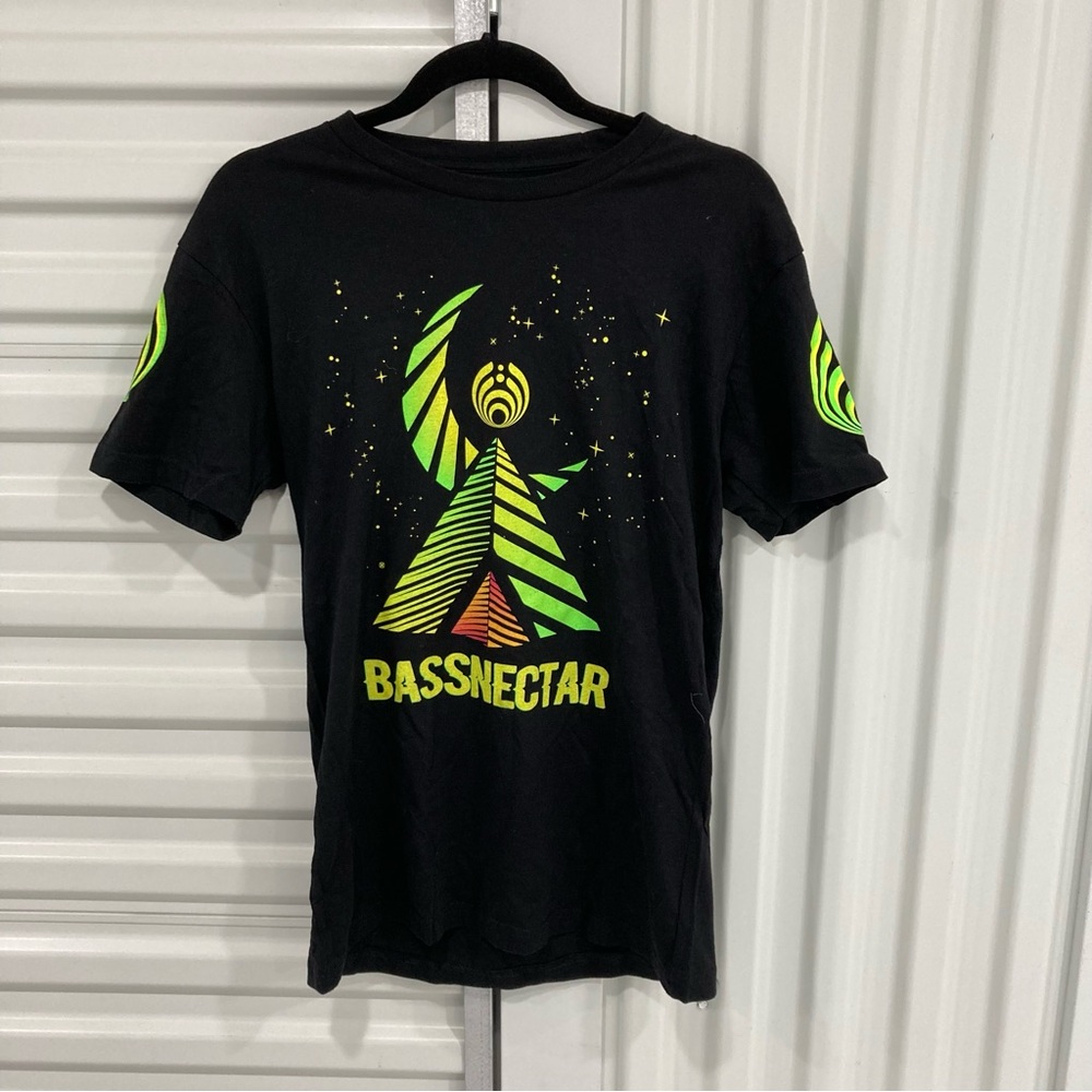 Bassnectar Black T-Shirt with Neon Graphics